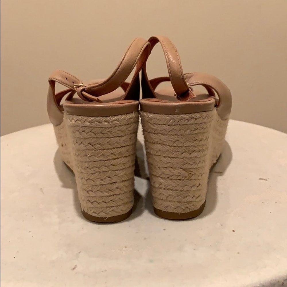Tan Via Spiga Wedges - Picture 3 of 5